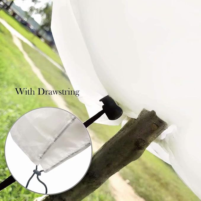 Agfabric Frost Cover H24''xW32''， 0.95oz Winter Tree Cover Plant Covers for Cold Weather