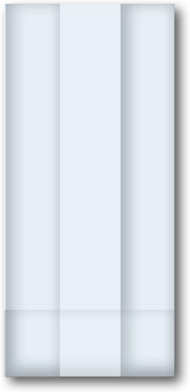 Jillson Roberts Bulk 100-Count Clear Cello Bags with Twist Ties, 6" x 13.5" x 3.25" Jumbo