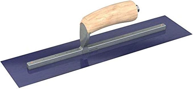 Bon 66-179 Steel City Finish Trowel - Square - Blue Steel - 14 X 5 - Wood