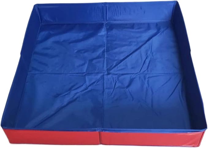 Folding Pet Swimming Pool, Non-Inflatable Dog Paddling Pool, Portable Pet Swimming Pool & Bath Tub, Pet Bath Pool for Indoors Outdoors, Square, Save Space for Home Yard Garden