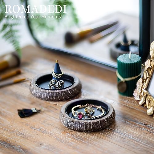 Romadedi Whitewashed Wood Candle Holder Tray, Pack of 2 - Image 3
