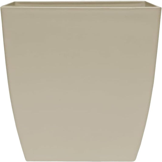 The HC Companies Aria Self Watering Square Plant Pot w/Drainage - Classic Planters for Outdoor Plants & Indoor Plants -Lightweight & UV-Resistant Plastic Pots for Plants (6" Beige, Pack of 1)
