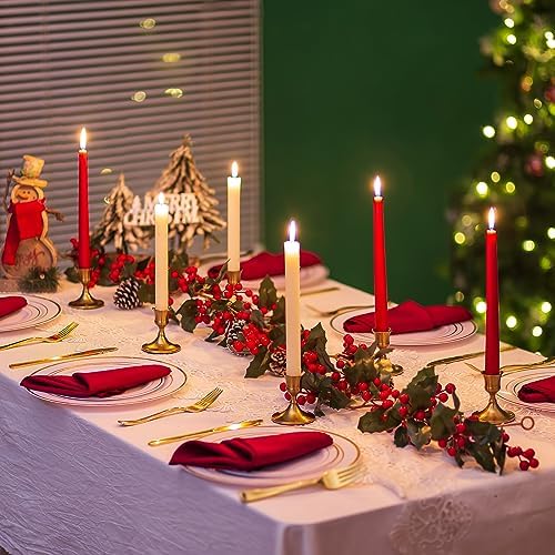 Sziqiqi Gold Candlestick Candle Holders, Set of 2 - Image 2