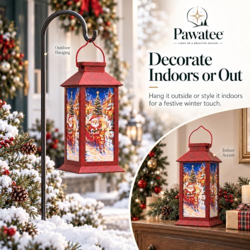 Christmas Solar Lanterns Outdoor Waterproof, Hanging Lights Garden Decor - Image 6
