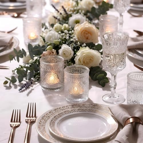 30 Pcs Clear Votive Candle Holders for Wedding, Glass Tea Lights Holder, - Image 4
