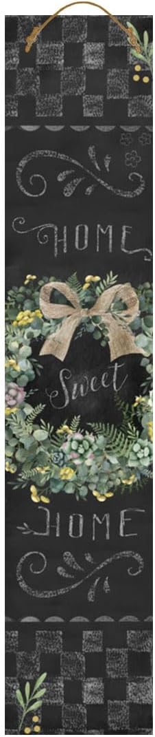 Briarwood Lane Spring Double Sided Reversible Pine Porch Leaner 47x9.5 Welcome Wreaths For Spring Porch Leaner