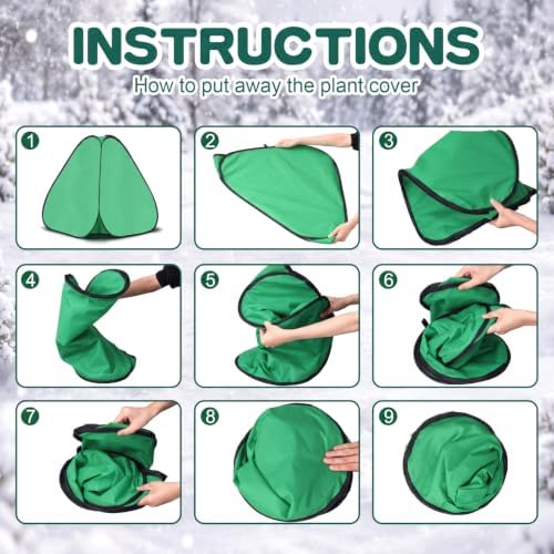 4 Pcs Plant Covers Freeze Protection,22 x 22 x 24 in,Bright Green - Image 5