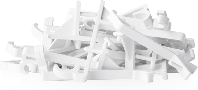 Vertical Growing Clip, White, Small, 30 Count, UV Resistant