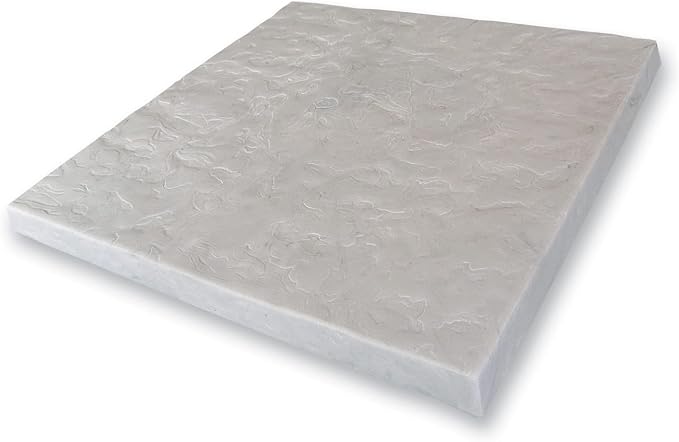 EMSCO Flat Rock AC Unit & Rain Barrel Pad, 24" x 24", Lightweight Stone-Look Equipment Base for Air Conditioners, Condensers, Pool Pumps, Utility Equipment & Landscaping, Gray | Supports AC units, condensers, rain barrels, and pool pumps