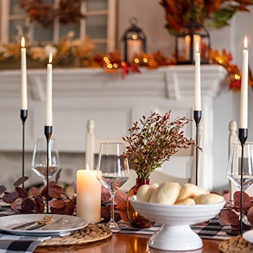 24Pcs Candle Holders, Black Candlestick Holder in Bulk Taper Candle Holders for Pillar Candles Metal Candle Stands For Table Centerpiece, Wedding, Dinning, Party, Valentines Home Decor (Black) - Image 6