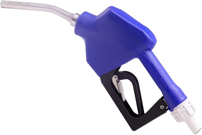 3/4" Inch Barb Automatic Shut-off Diesel Exhaust Fluid (DEF)/Antifreeze Nozzle 1/2"(15MM) Spout Ethanol Methanol Blend Industrial Gasoline Water Dispensing Fuel Nozzles Max Flow Rate 12 GPM