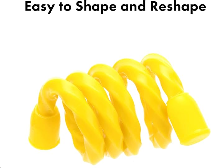 5 PCS 24-Inch Silicone Cable Ties - Reusable Twist Ties Bendable Steel-Core Rubber Cable Ties for Bundling and Holding, All Purpose Cord Tie for Indoor and Outdoor (5 Colors)