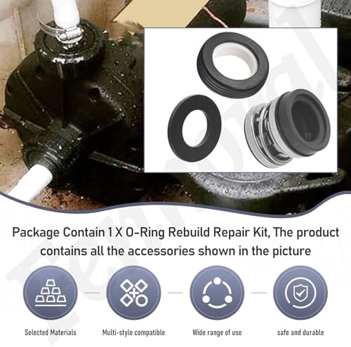 O-Ring Rebuild Repair Kit for Jandy Zodiac FHPF, FHPM, FloPro & VS FloPro | Fits Pool Pump, Stops Leakage, Reduces Pump Noise and Vibration and Ensures Proper Pump Operation