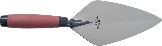 MARSHALLTOWN Brick Trowels, London Style, 10 x 4-5/8 Inch, DuraSoft Handle, Brickwork, Blockwork, Stonework, Masonry, Assembled in USA, 33 10FG