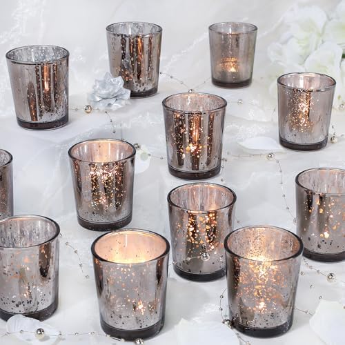 UPBUD Black Votive Candle Holders Set of 24 by UPBUD