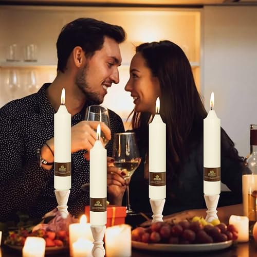 Ivory Candle Dripless Candlesticks Short Taper Candle 7 inch Small Candle Sticks Ivory Tapered Candles Wax Cute Stick Candles for Home Décor Weddings Holiday - Image 2