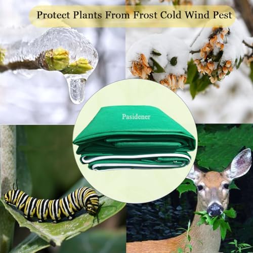 Plant Covers Freeze Protection 2 Packs 75" X55" 2.2oz Tree Covers Frost Plant Covers Freeze Cloth for Outdoor Plants with Zipper Drawstring - Image 4