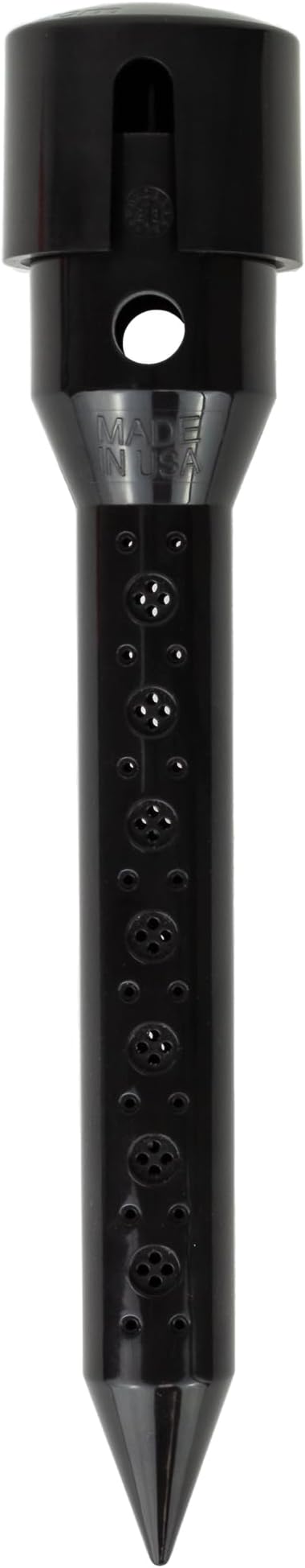 8 in. DEEP DRIP Garden Watering Stake (4 Pack) (Black) | UV-Protected ABS Plastic Deep Root Irrigation Spike for Flowers, Fruits, Vegetables, Potted Plants