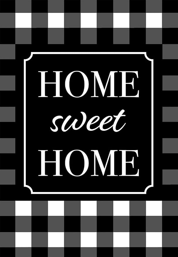 Briarwood Lane Home Sweet Home Checkered Spring House Flag