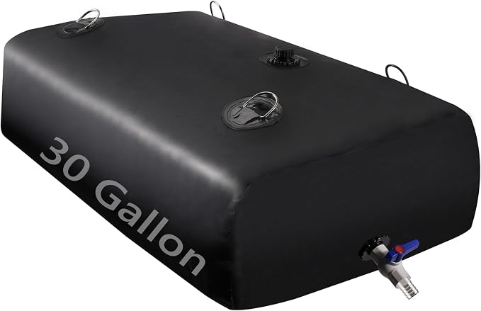 Water Tank, Water Storage Bladder, Portable Water Tank, Water Bladder Tank, Large Water Storage, Water Storage Containers for Camping, Garden, Emergency Water Storage Black