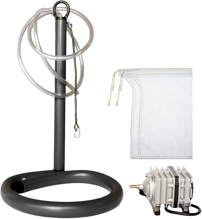Worm Brew - Compost Tea & Worm Casting Tea Brewer - 5 Gallon Bucket Aerator (Pump Included) D10