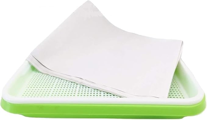 Pack of 300 pcs Germinating Growing Paper Seed Sprouter Vegetable Microgreens Planting Paper 7.8" x 11.4". Fit for Plant Germination Tray (13.4"x 9.8") Trays NOT Included (300)