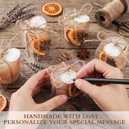 MTLEE 16 Pack Wooden Tealight Candle Holder Kit Guest Gifts, Rustic - Image 4