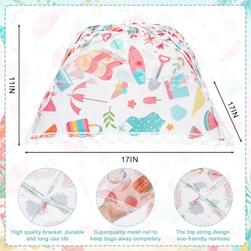 12 Pcs Mesh Food Covers for Outside Pop-up Tents, Summer - Image 2