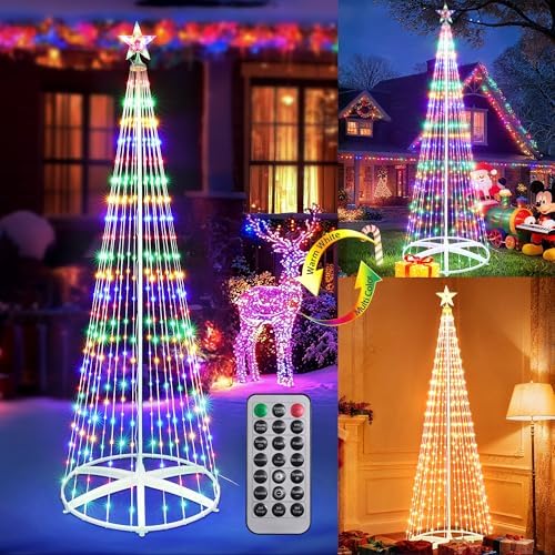 Outdoor Christmas Tree, 9.5FT 478 LED Color Changing Lights by iBaycon