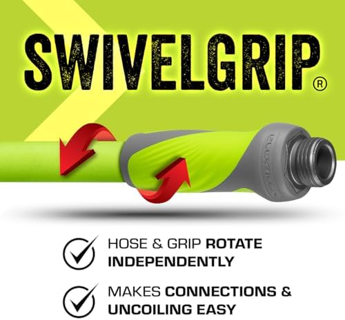Flexzilla Garden Hose with SwivelGrip, 5/8 in. x 100 ft., Lightweight All-Weather Water Hose, Durable and Flexible, Leak-Free Connections - Image 4