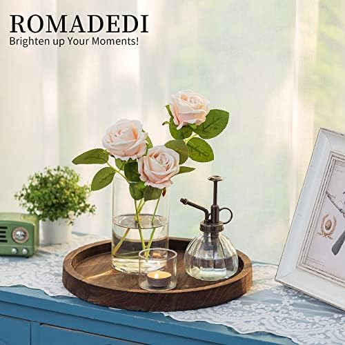 Romadedi Rustic Wood Decorative Candle Tray, 11 in - Image 3