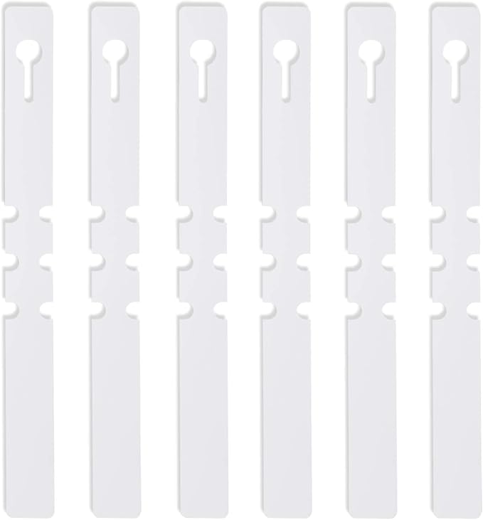 KINJOEK 1800 PCS White Plant Labels, Adjustable PVC Plant Tags Garden Plant Labels