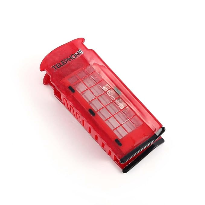 Personalized London Icon Phone Booth Hair Claw Clip,Fun Acetate Hair Claw for Women Girls Hair Accessories Gift