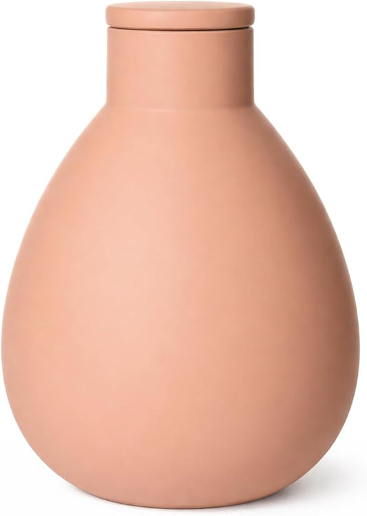 1.25 Gallon Large Olla Terracotta Watering Pots with Lid Self Watering Pots Water Dripper Automatic Plant Irrigation Devices System Vacation for Gardens Raised Beds Indoor Outdoor Plants