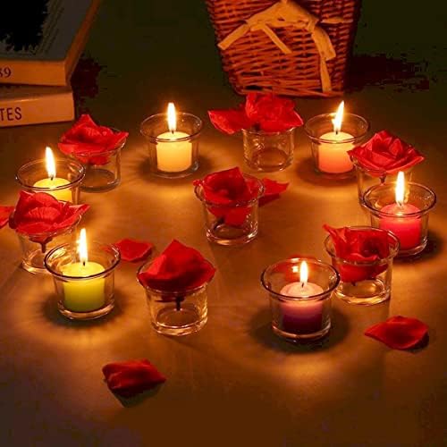 8 Hour Ivory Votive Candles for Weddings Party Spa & Emergency, Set of 9 Unscented Bulk Candles for Restaurants & Home Decoration, 1.25 Inch, 9 Pack - Image 3
