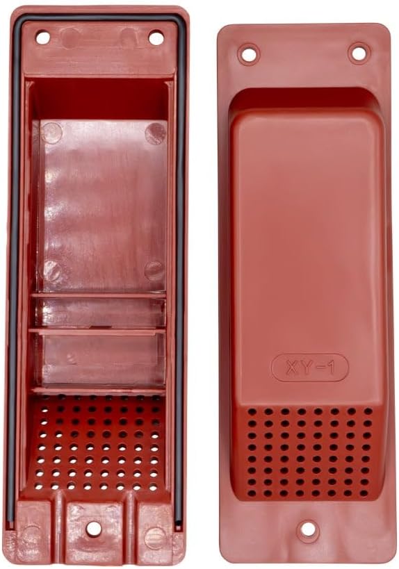 Mytee Products Shipping Container Air Vent - Cross Flow Ventilation for Shipping Container - ABS Plastic Air Vent with Rubber Seal & Water Protection - Shipping Containers Accessories (Red)