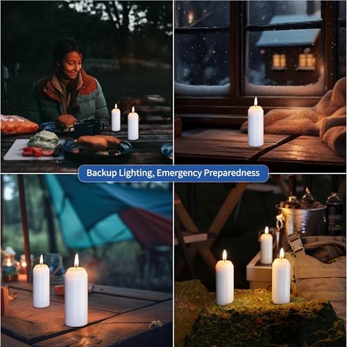 3Pack Emergency Candles for Power Outages, 15H White Candle, 3" Unscented - Image 5
