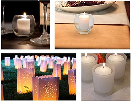 D'light Online 15 Hour Unscented White Emergency And Events Bulk Votive Candles For Wedding Votives, Luminary Candles, Restaurants, Churches, Synagogues, Parties and Decor (Set of 72 - White, 15 Hour) - Image 4