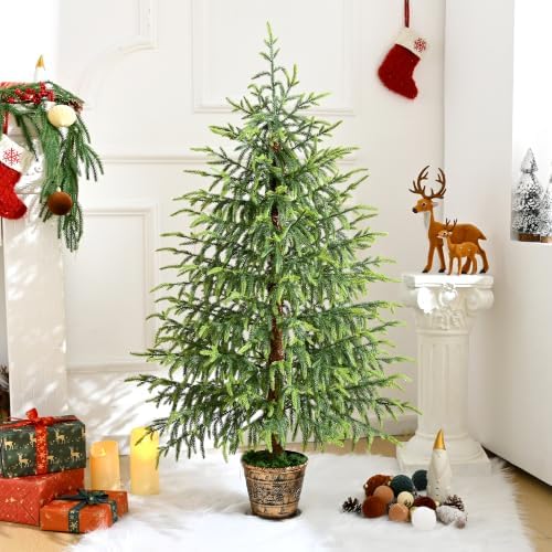 BLEUM CADE 4FT Small Norfolk Pine Tree with Pot, Christmas Tree - Image 4