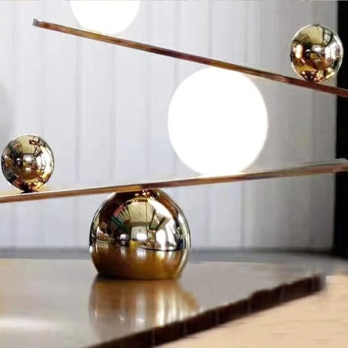 Stainless Steel Gazing Ball, Mirror Polished Hollow Ball Reflective Garden Sphere, Floating Pond Balls Seamless Gazing Globe for Home Garden Ornament Decorations (5CM X 6PCS)