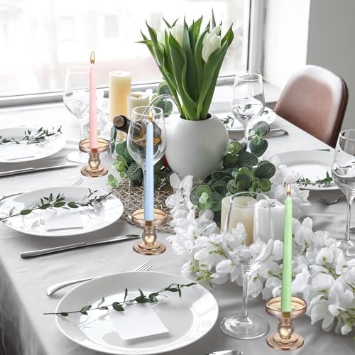 Nuanchu 16 Pcs Pastel Taper Candles, 10 Inch Tapered Smokeless - Image 4