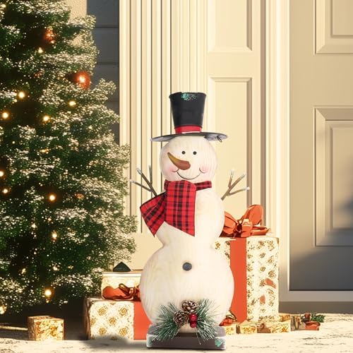 TERESA'S COLLECTIONS Christmas Snowman Outdoor Decorations Xmas Decor - Image 4