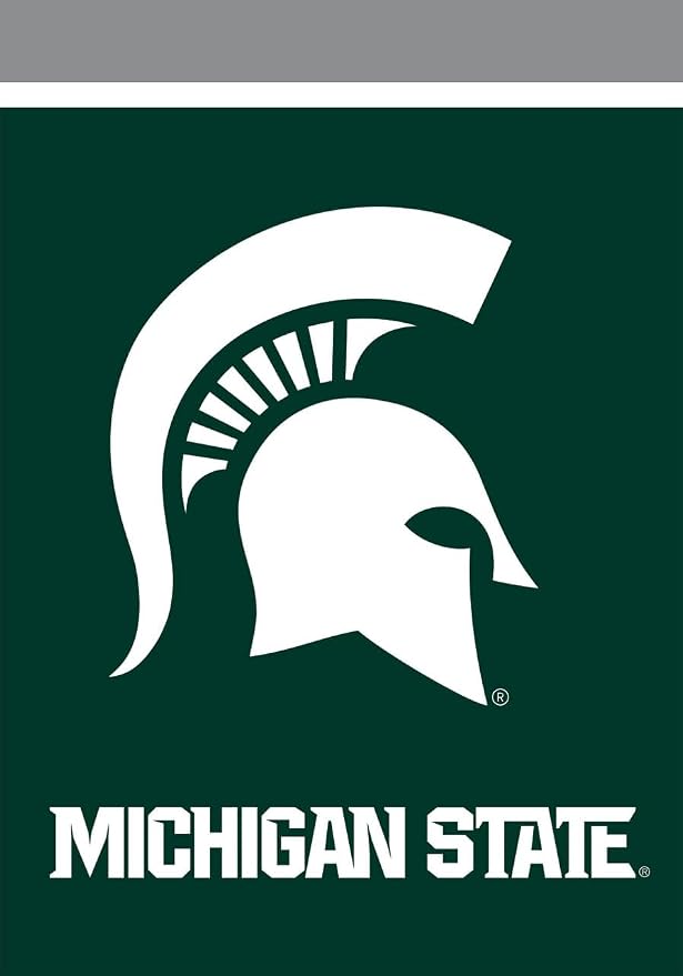 Michigan State Spartans House Flag NCAA Licensed 28" x 40" Briarwood Lane