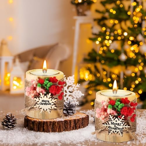 Mtlee 20 Sets Baptism Candle Favors for Guests, Multicolor, Snowflake - Image 6
