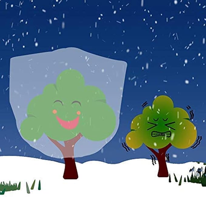 Agfabric Warm Worth Frost Blanket 0.9oz 84"x72" Shrub Jacket,Rectangle Plant Cover for Frost Protection,White,2 Pack