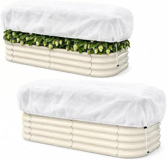 2 Pack Plant Covers Freeze Protection for 6 x 3 ft Raised Garden Beds, by Unknown