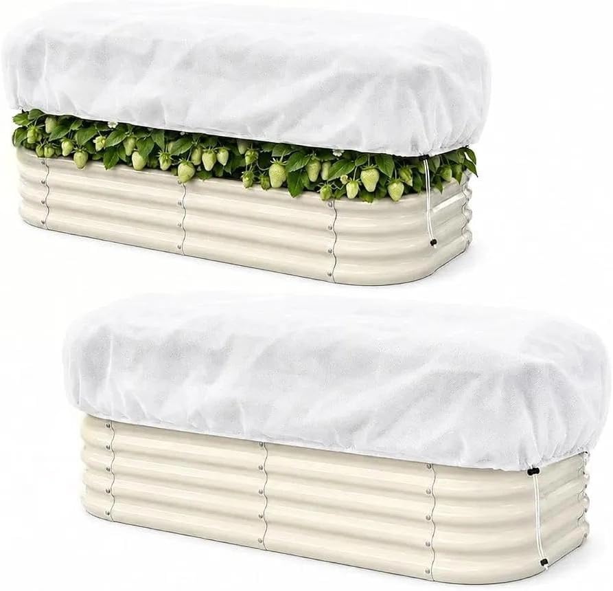 2 Pack Plant Covers Freeze Protection for 4 x 2 ft Raised Garden Beds by Unknown