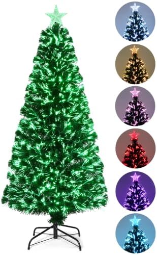 5FT Fiber Optic Christmas Tree with Top Star by HABAGOU