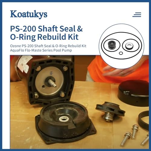PS-200 5/8" Shaft Seal and O-Ring Rebuild Kit for Aqua-Flo XP2 | XP2E Flo-Master Series Pool Pump Includes Volute/Union/Drain Plug O-ring Sufficient Flexibility Anti-Leakage