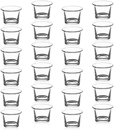 Royal Imports Hanging Oyster Glass Votive Candle Holders 2" Tall, Set of 24 by RoyalImports